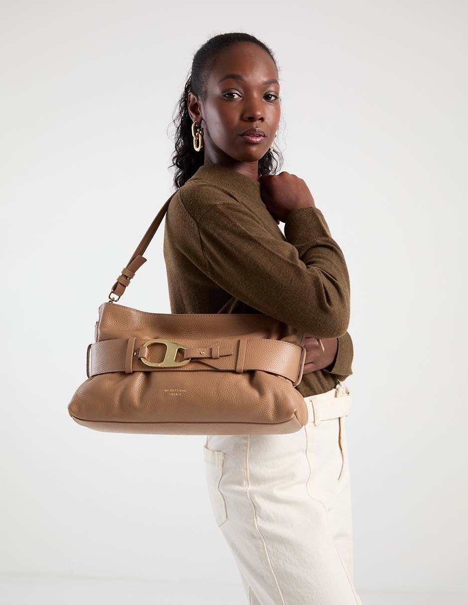 Bolsa shoulder de piel para mujer 5