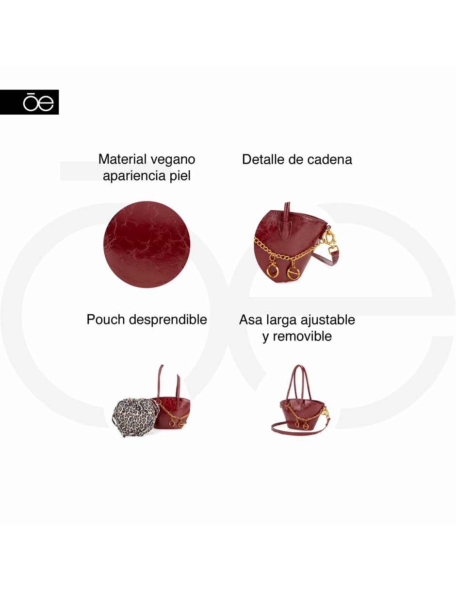 TOTE CLOE, ROJO