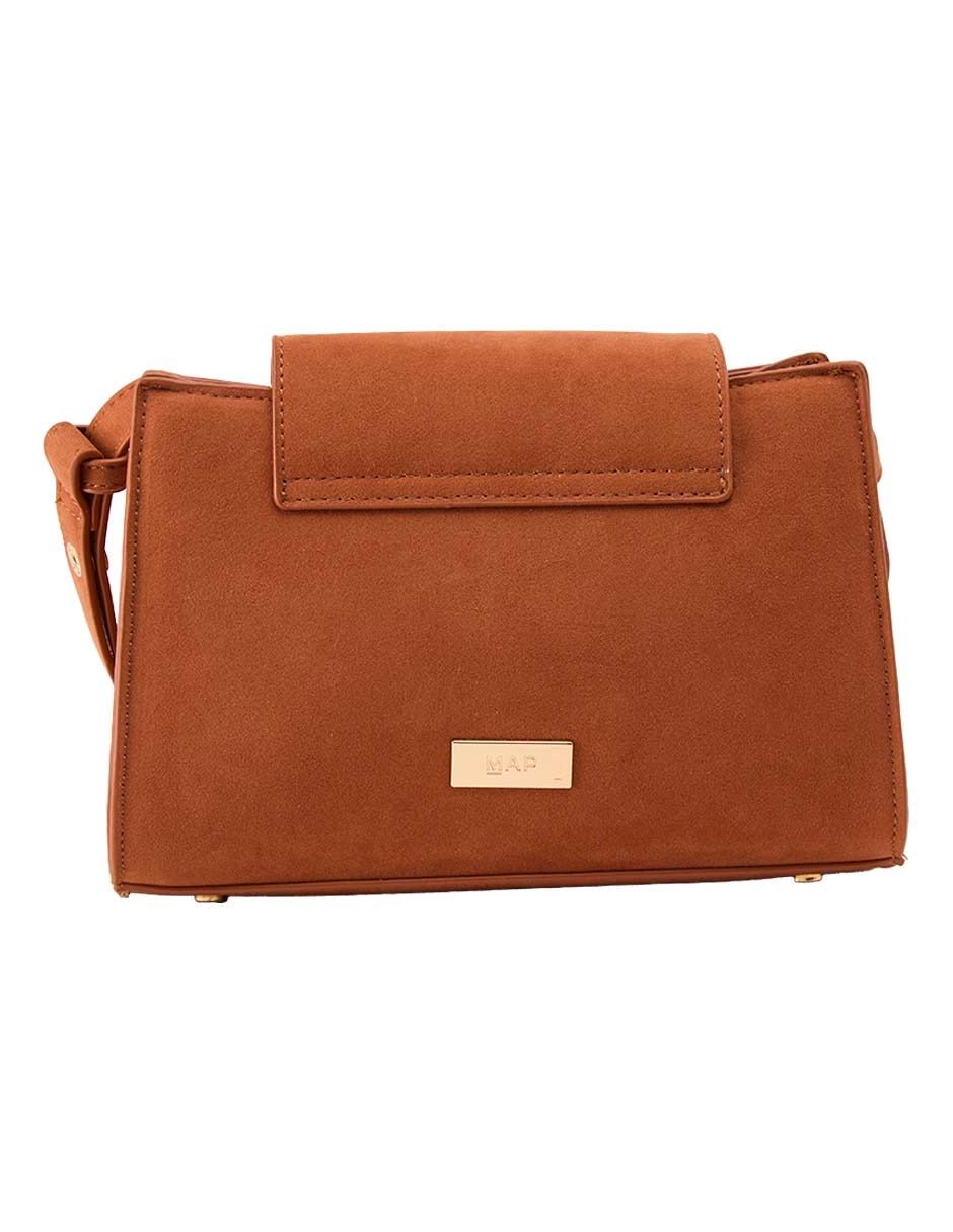 CROSSBODY MAP, CAFÉ