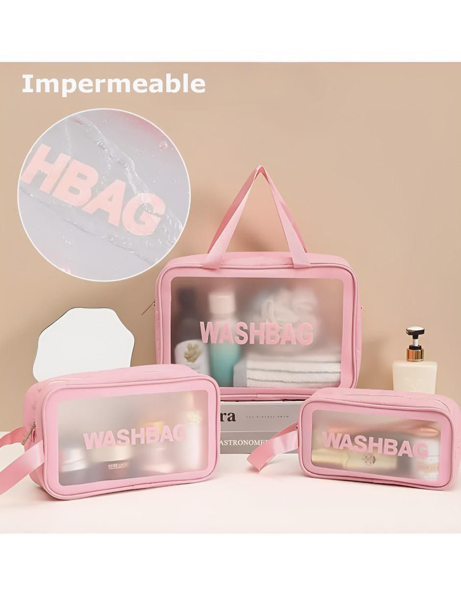 Set cosmetiquera impermeables 3 piezas 2