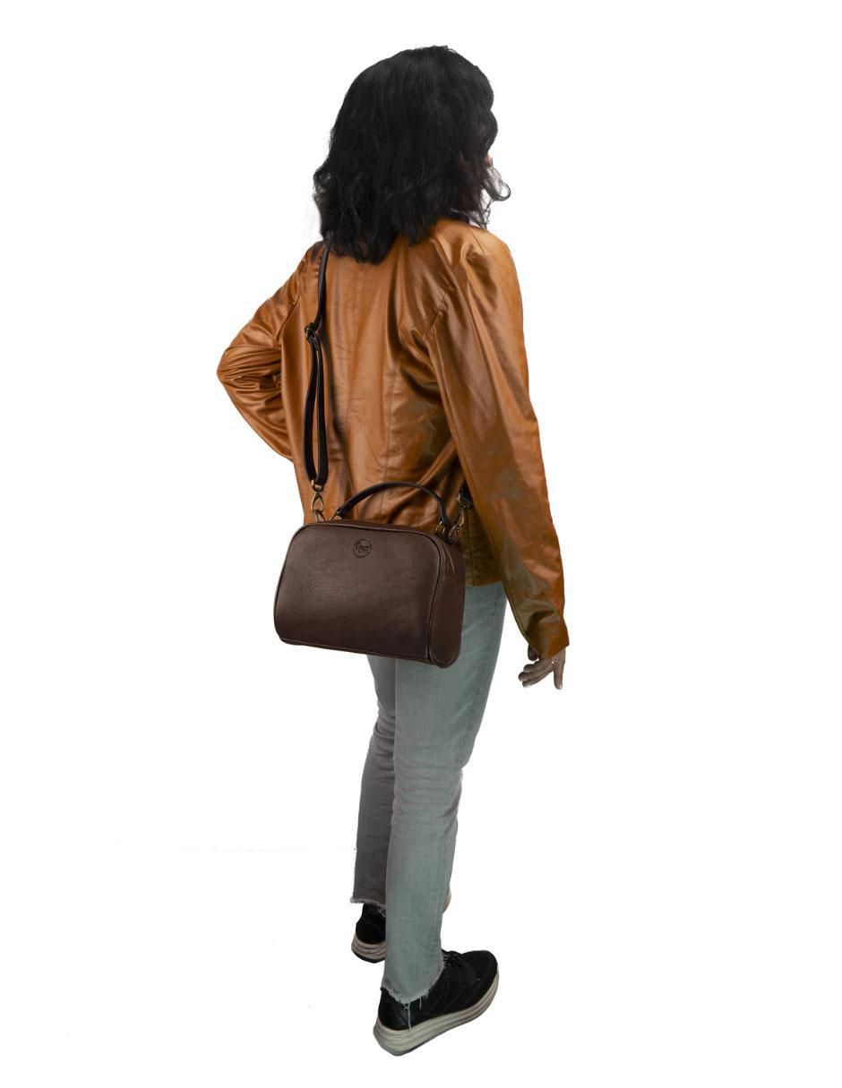 Bolsa satchel de piel para mujer 3