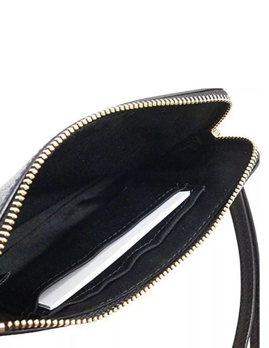 Bolsa wristlet Corner Zip de piel para mujer 3