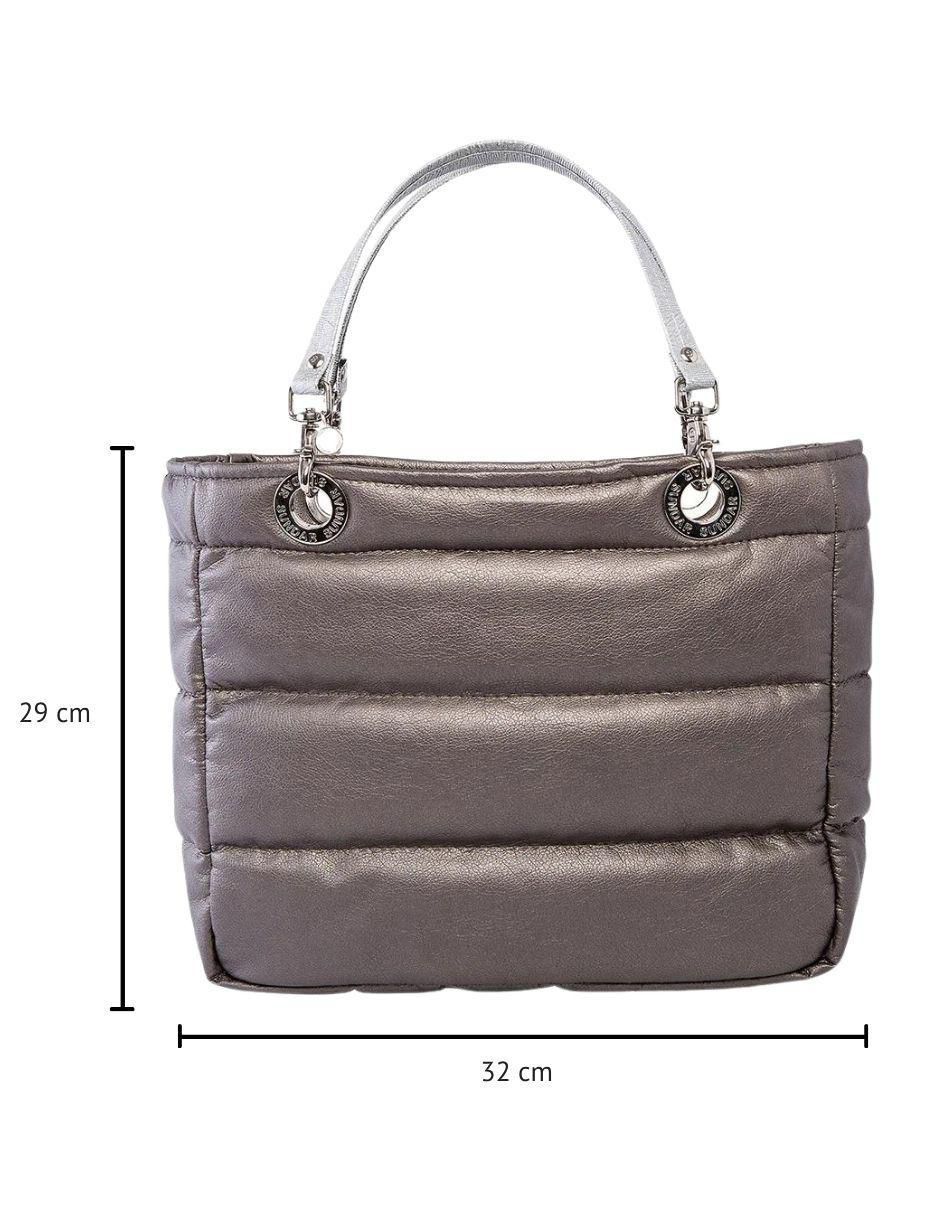 Bolsa shoulder Básica Metálica para mujer 5