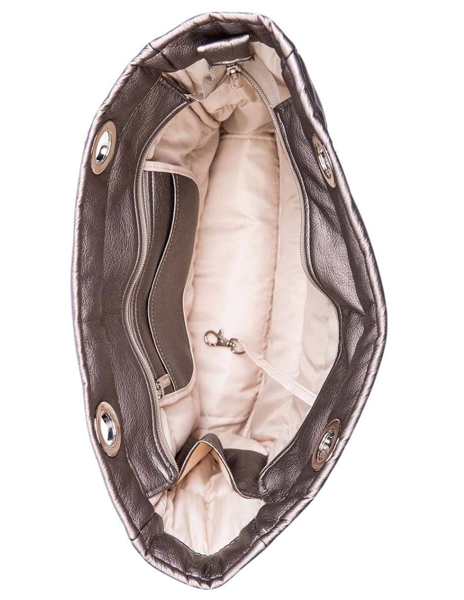 Bolsa shoulder Básica Metálica para mujer 3