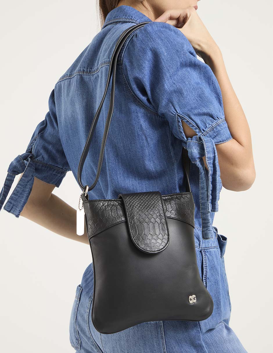 Bolsa crossbody de piel para mujer 5