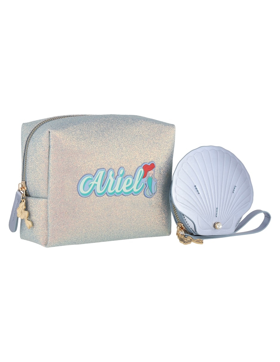 Neceser para maquillaje Princess Holidays Ariel 2 piezas para mujer 4