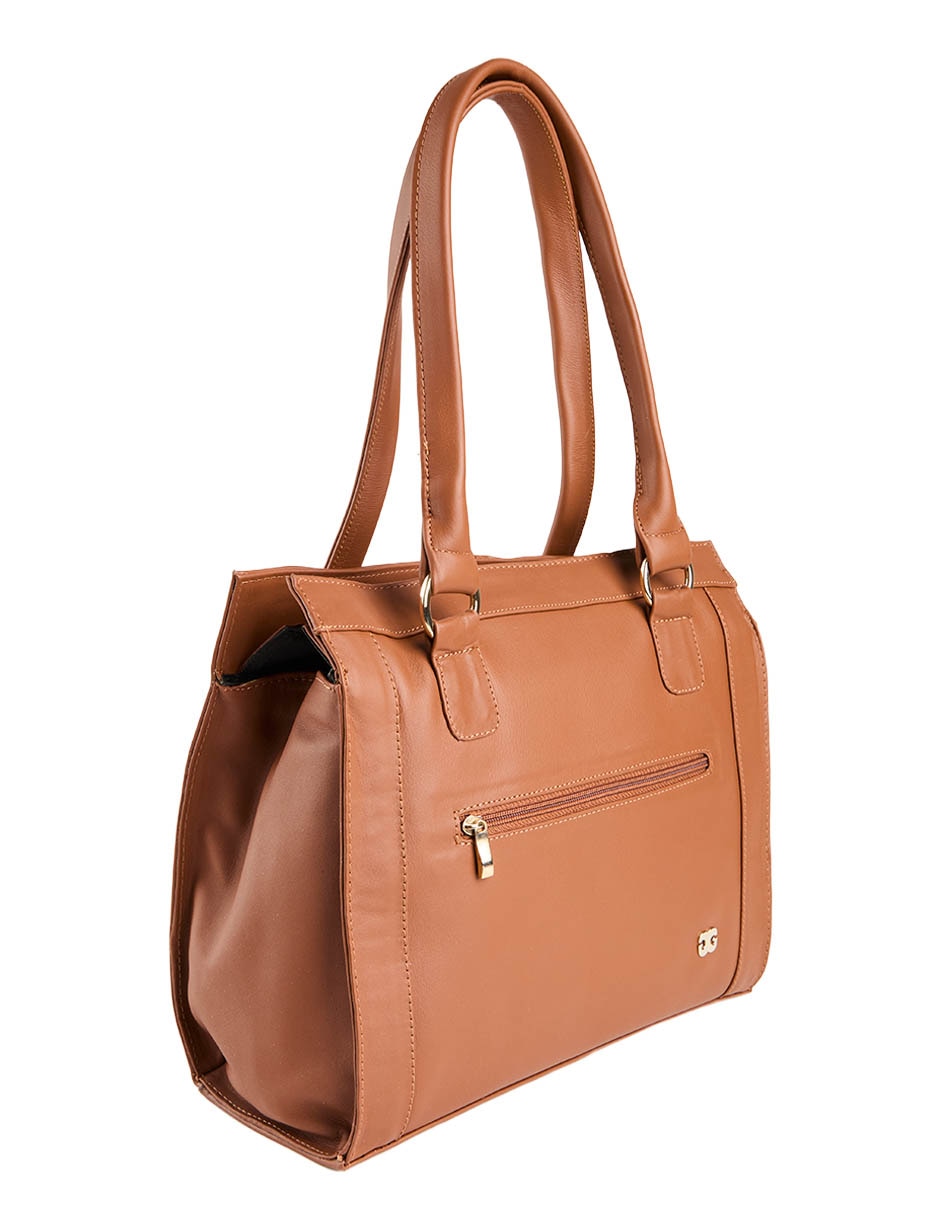 Bolsa satchel de piel para mujer 2