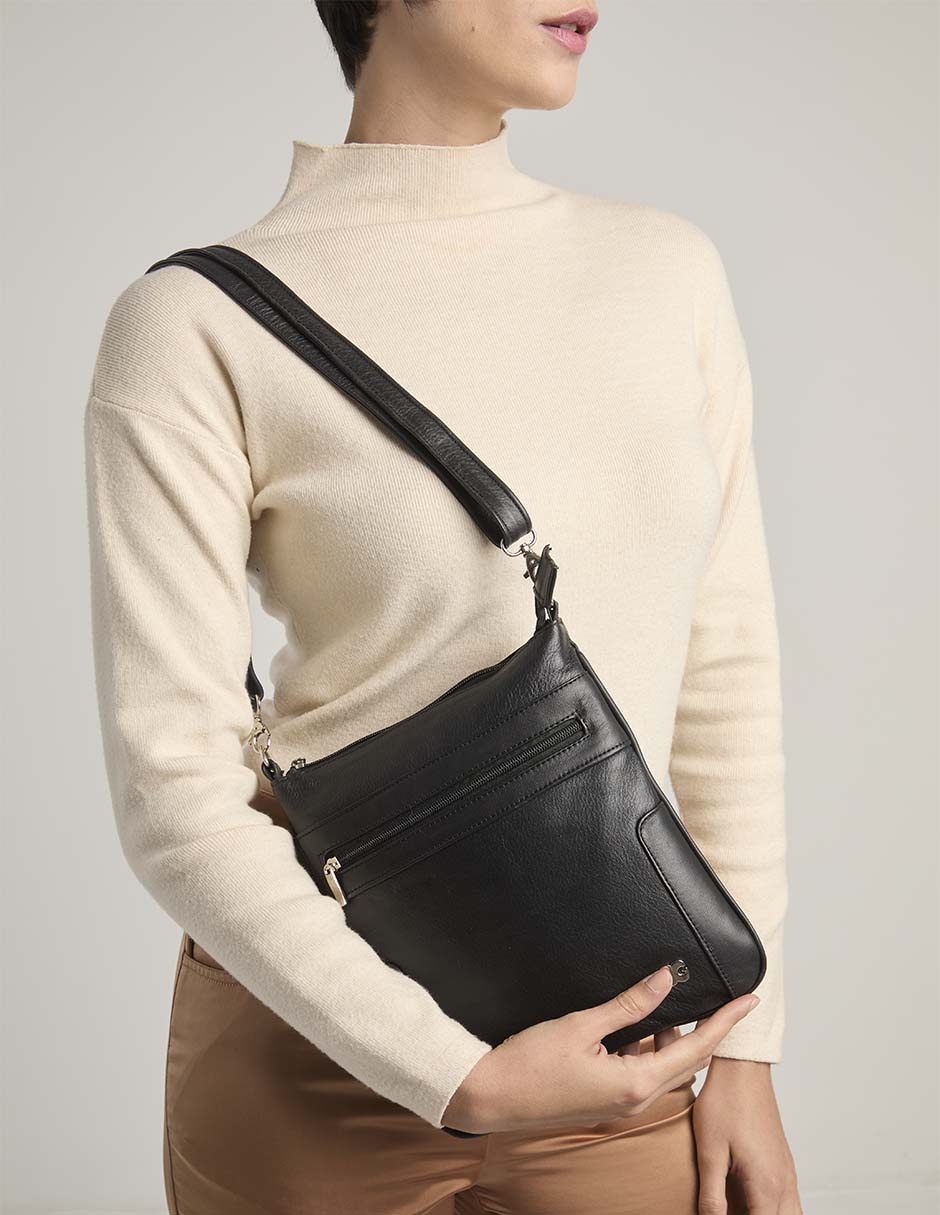 CROSSBODY G GOGANNI, NEGRO
