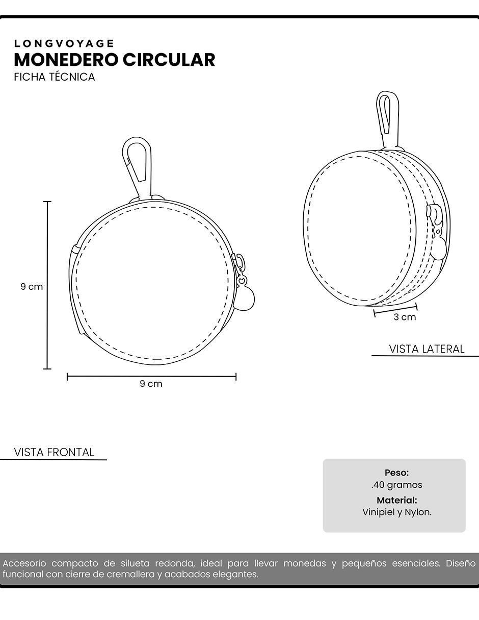 Monedero Longvoyage Elite Cercle para mujer