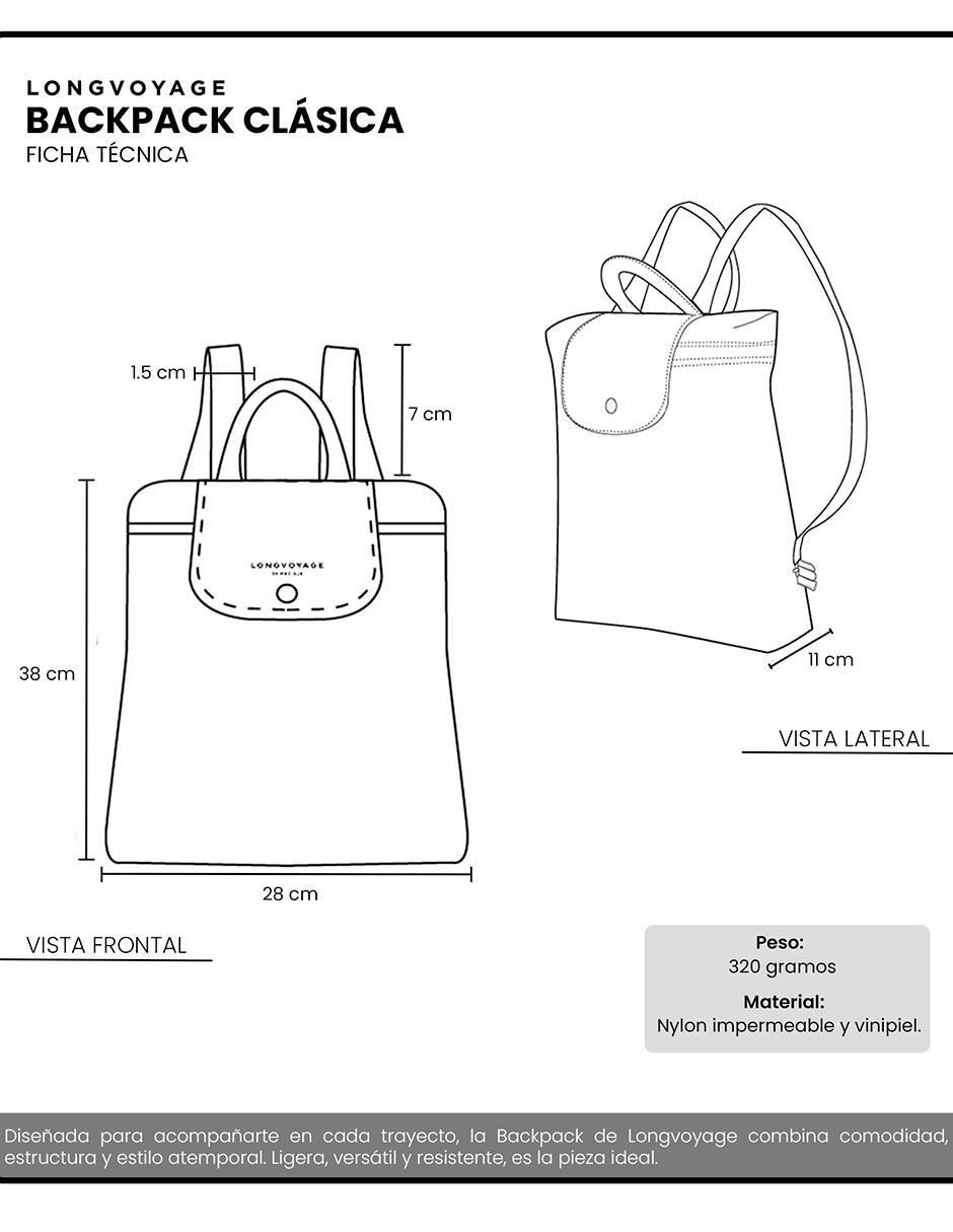 Mochila casual longvoyage impermeable unisex