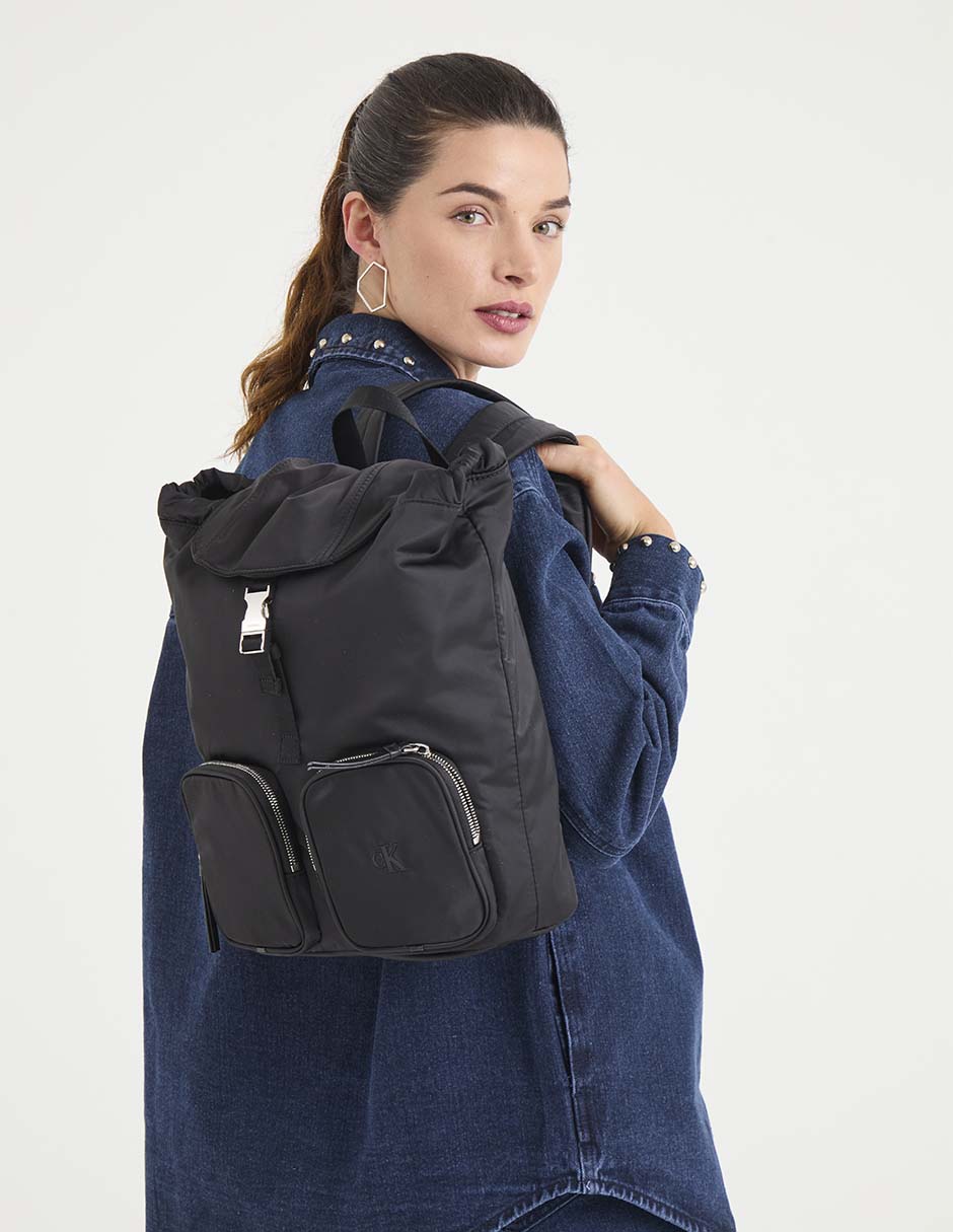 MOCHILA CK BACKPACK 4, SIN TAMAÑO, NEGRO