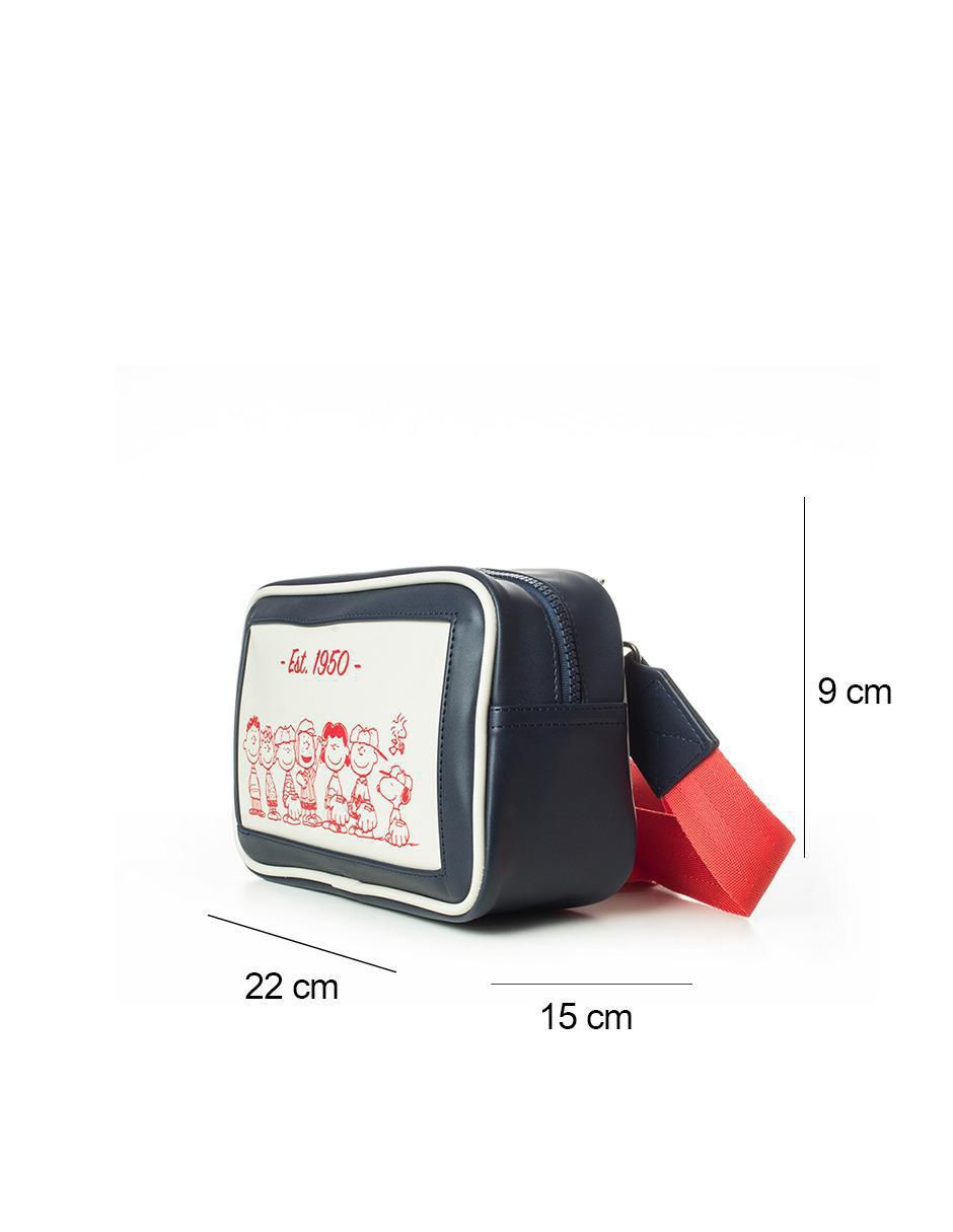 Bolsa crossbody since blue peanuts para mujer 5