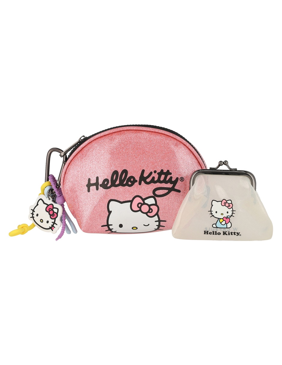 Set cosmetiquera para maquillaje Hello Kitty 3 piezas para mujer Set cosmetiquera para maquillaje Hello Kitty 3 piezas para mujer