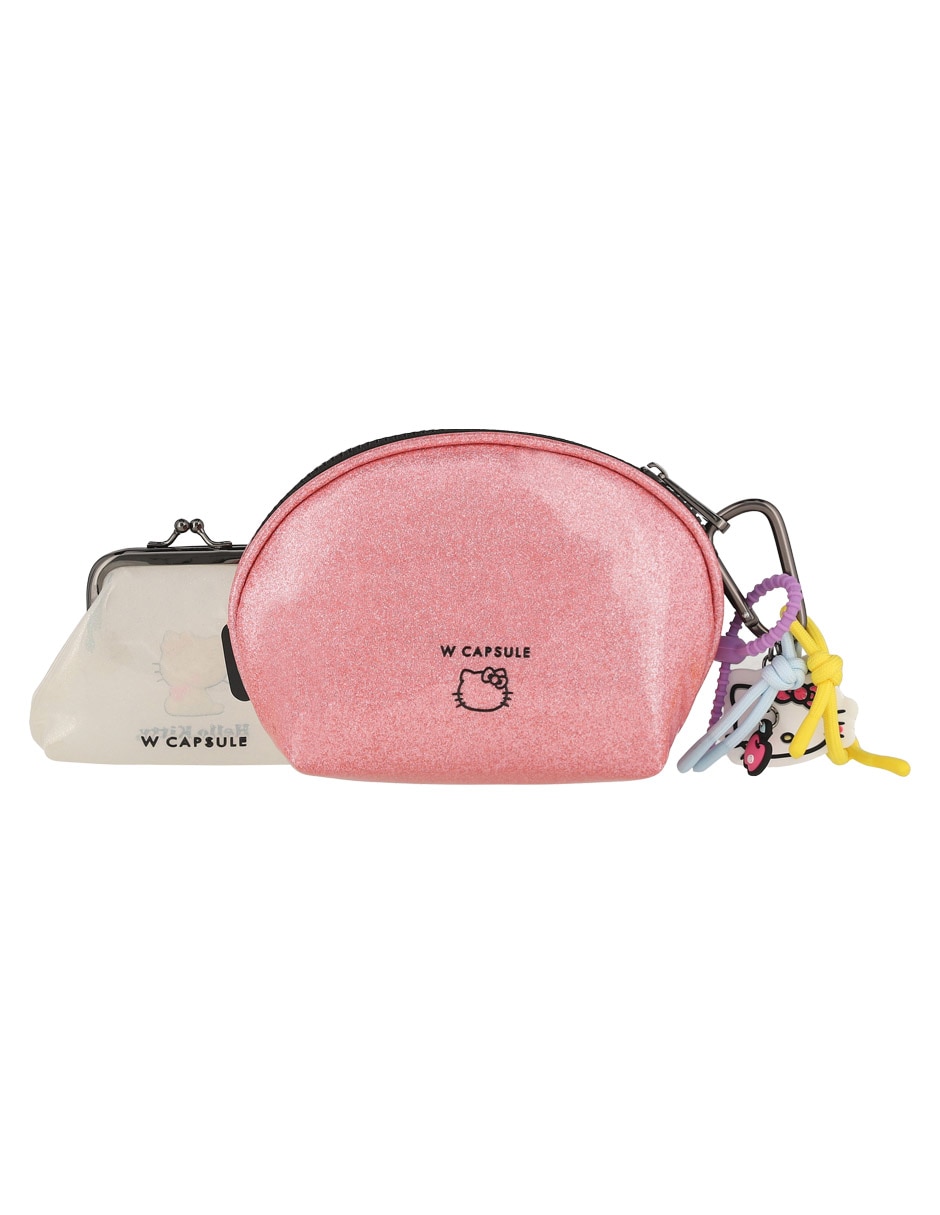 Set cosmetiquera para maquillaje Hello Kitty 3 piezas para mujer 18