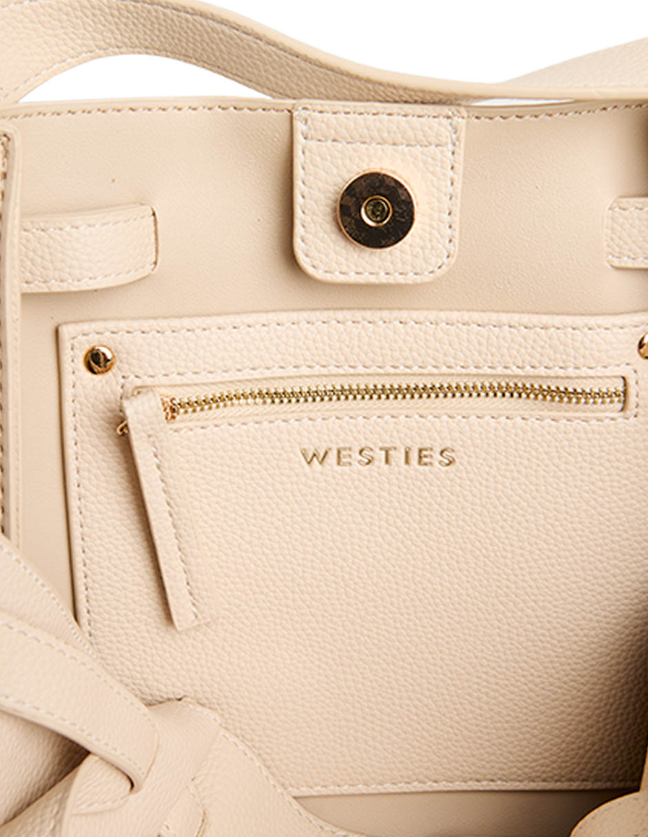 SATCHEL WESTIES, BEIGE