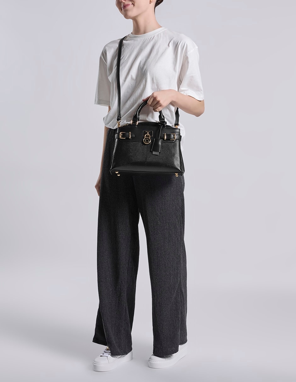 BOLSA DE MANO LISA MODELO HBSERAPHINAWE (BLACK)