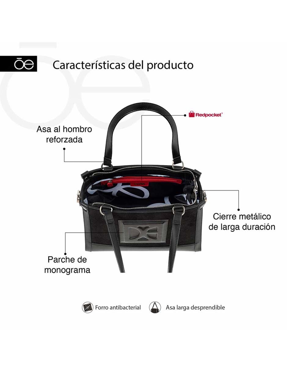 SATCHEL CLOE, NEGRO