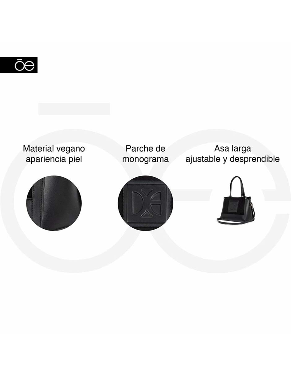 SATCHEL CLOE, NEGRO