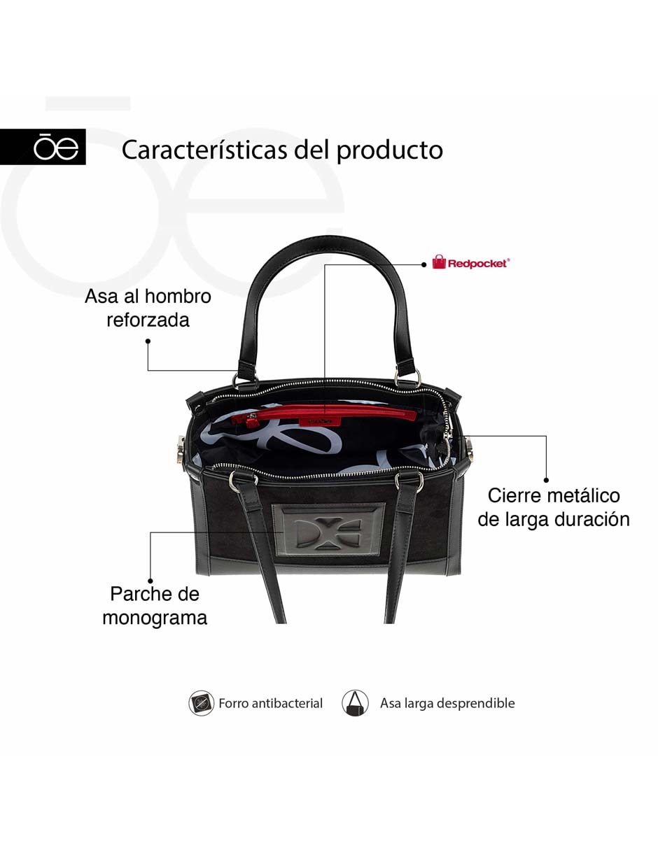 Bolsa satchel Nitara I para mujer 7