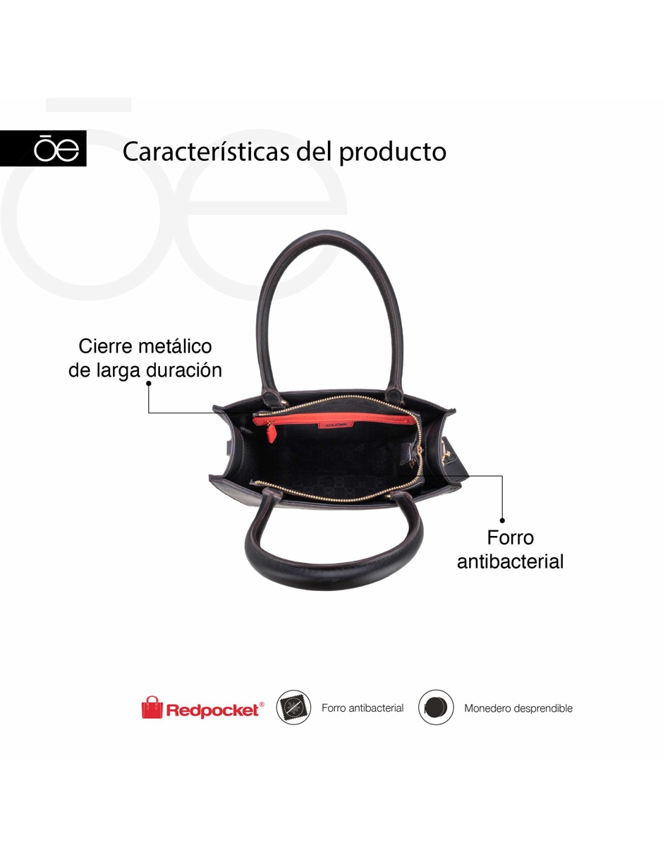 Bolsa satchel Axada Ii para mujer 9
