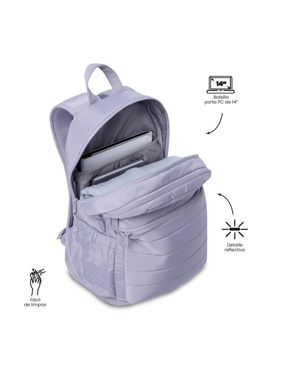 Mochila con portalaptop Plaine impermeable para mujer 4