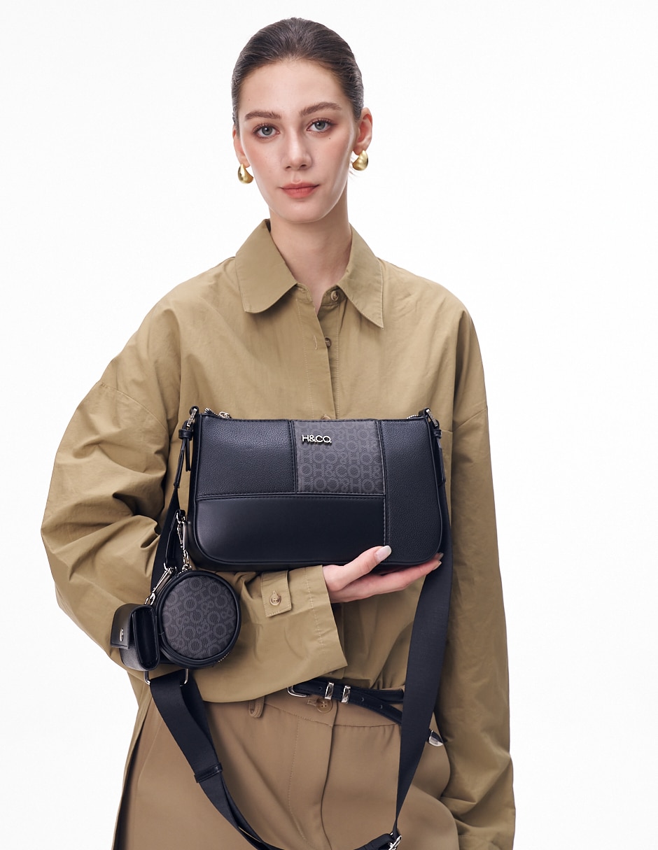 CROSSBODY H&CO, NEGRO
