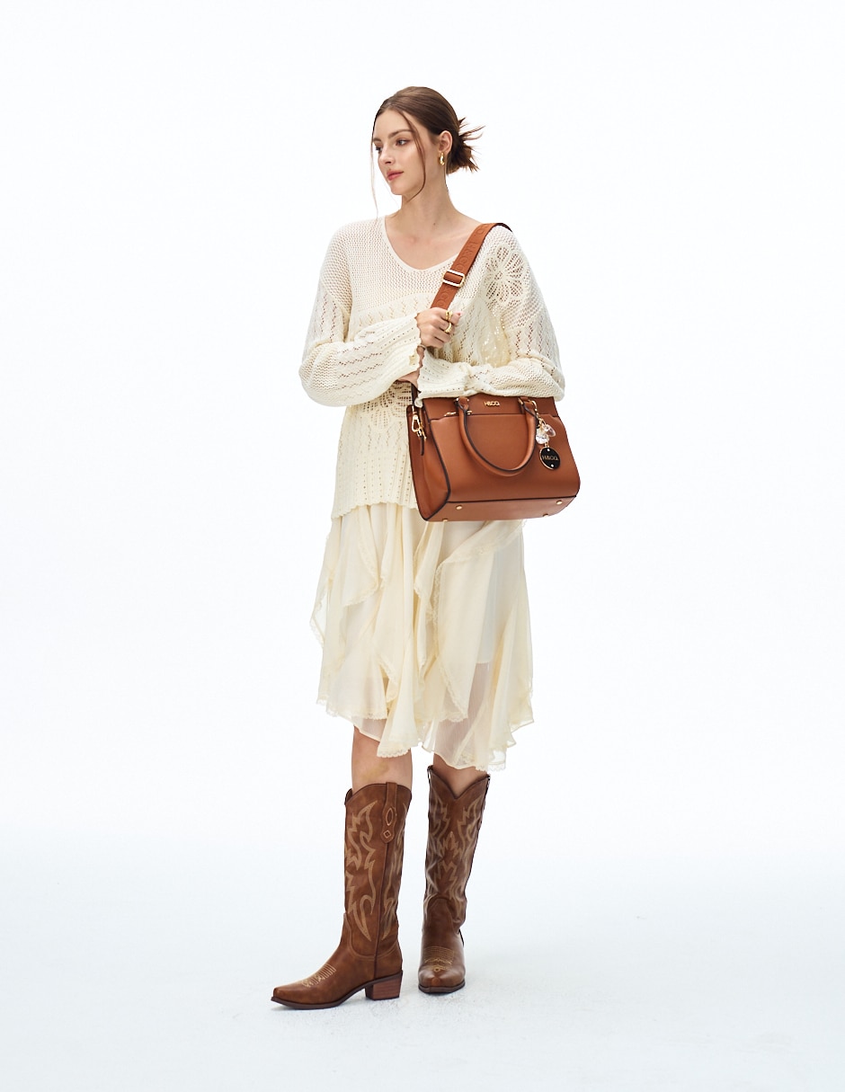 Bolsa satchel Ariadna para mujer 5