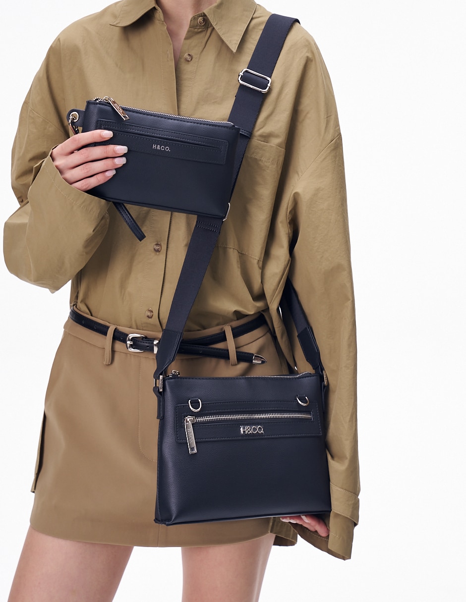 CROSSBODY H&CO, AZUL MARINO