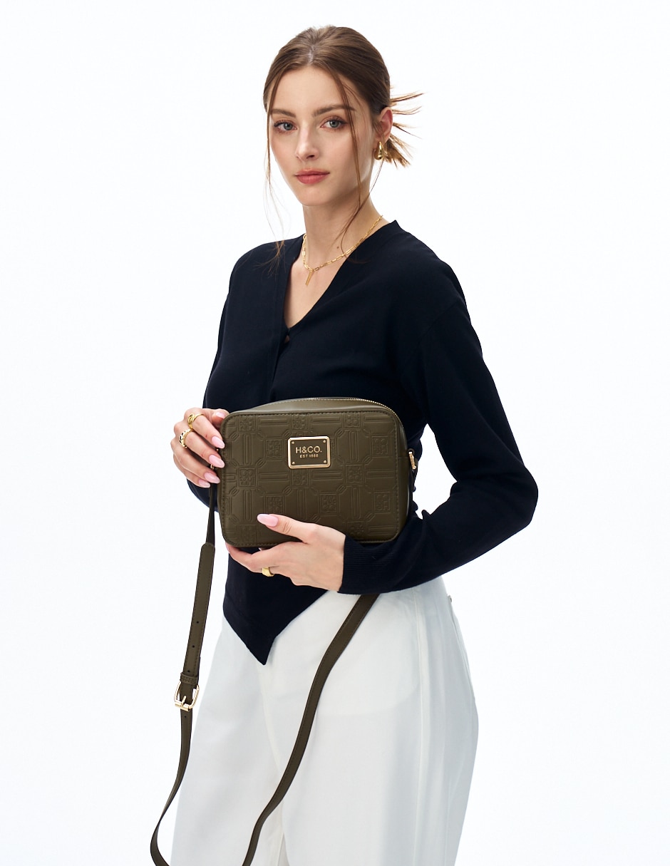 CROSSBODY H&CO, VERDE OLIVO