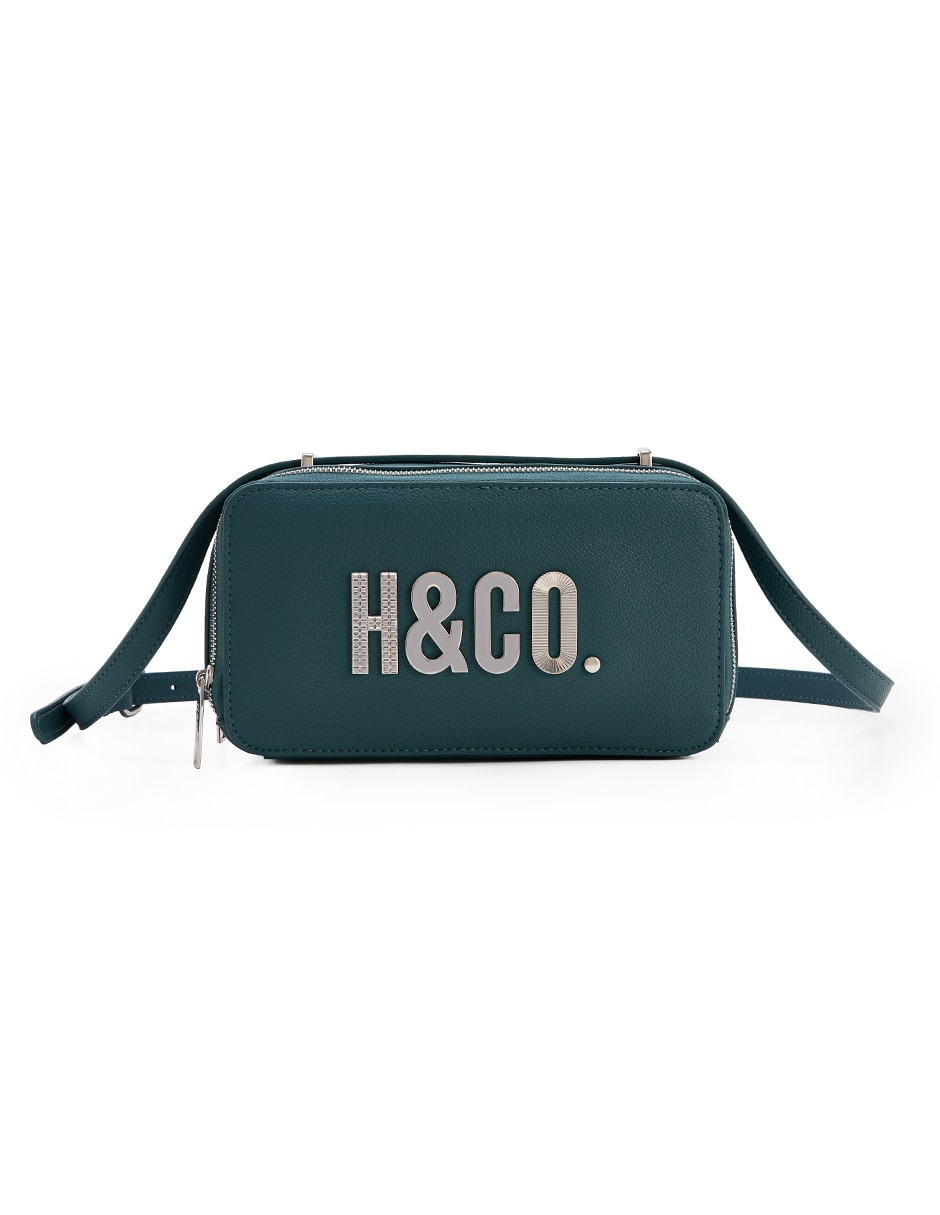 CROSSBODY H&CO, VERDE AZULADO