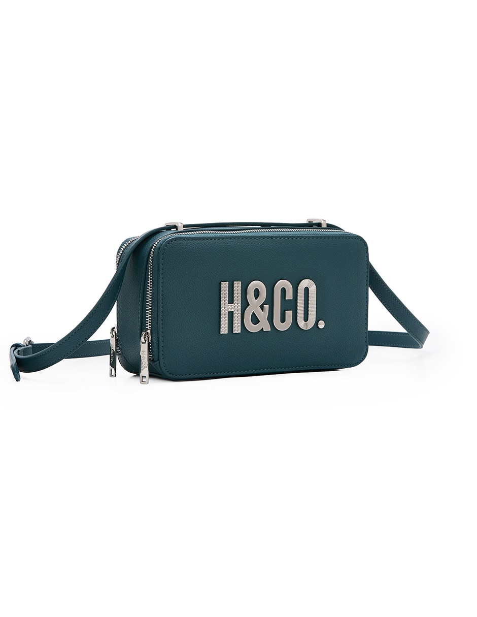 CROSSBODY H&CO, VERDE AZULADO