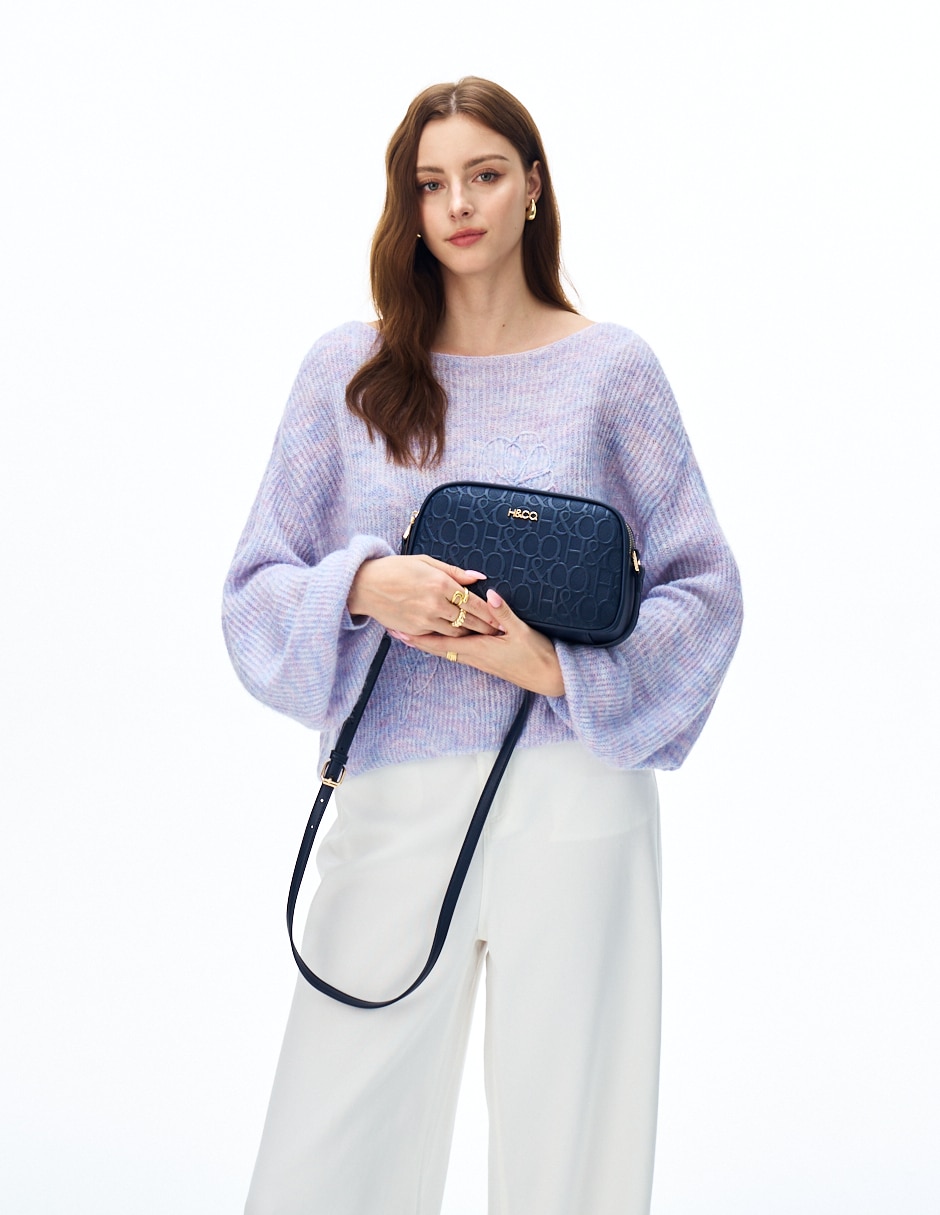 CROSSBODY H&CO, AZUL MARINO