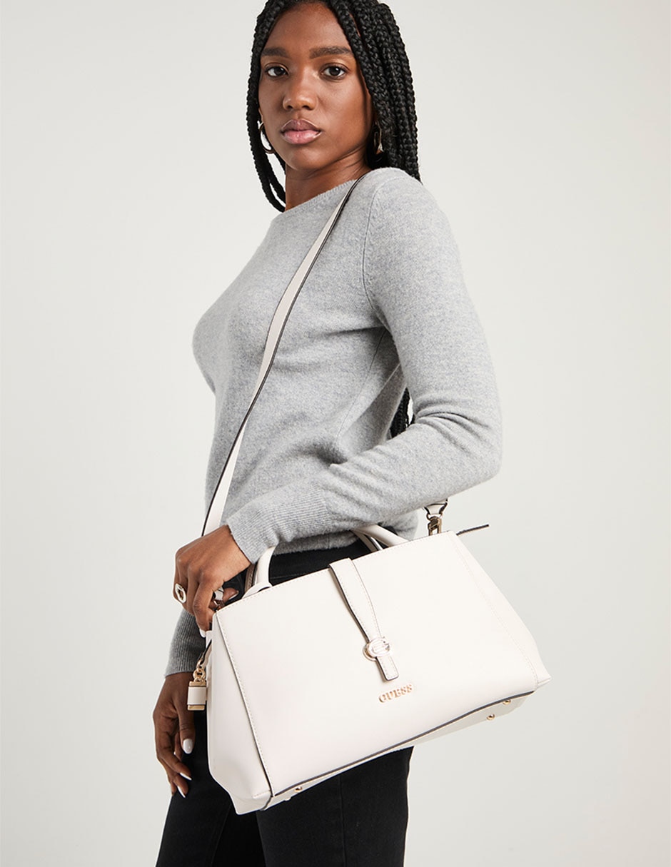 SATCHEL GUESS, BEIGE