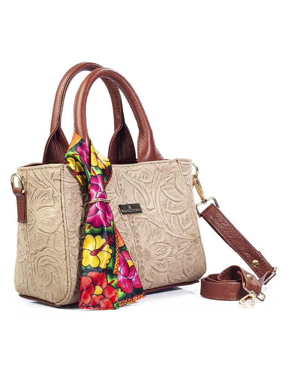 Bolsa crossbody Beatriz de piel para mujer 2
