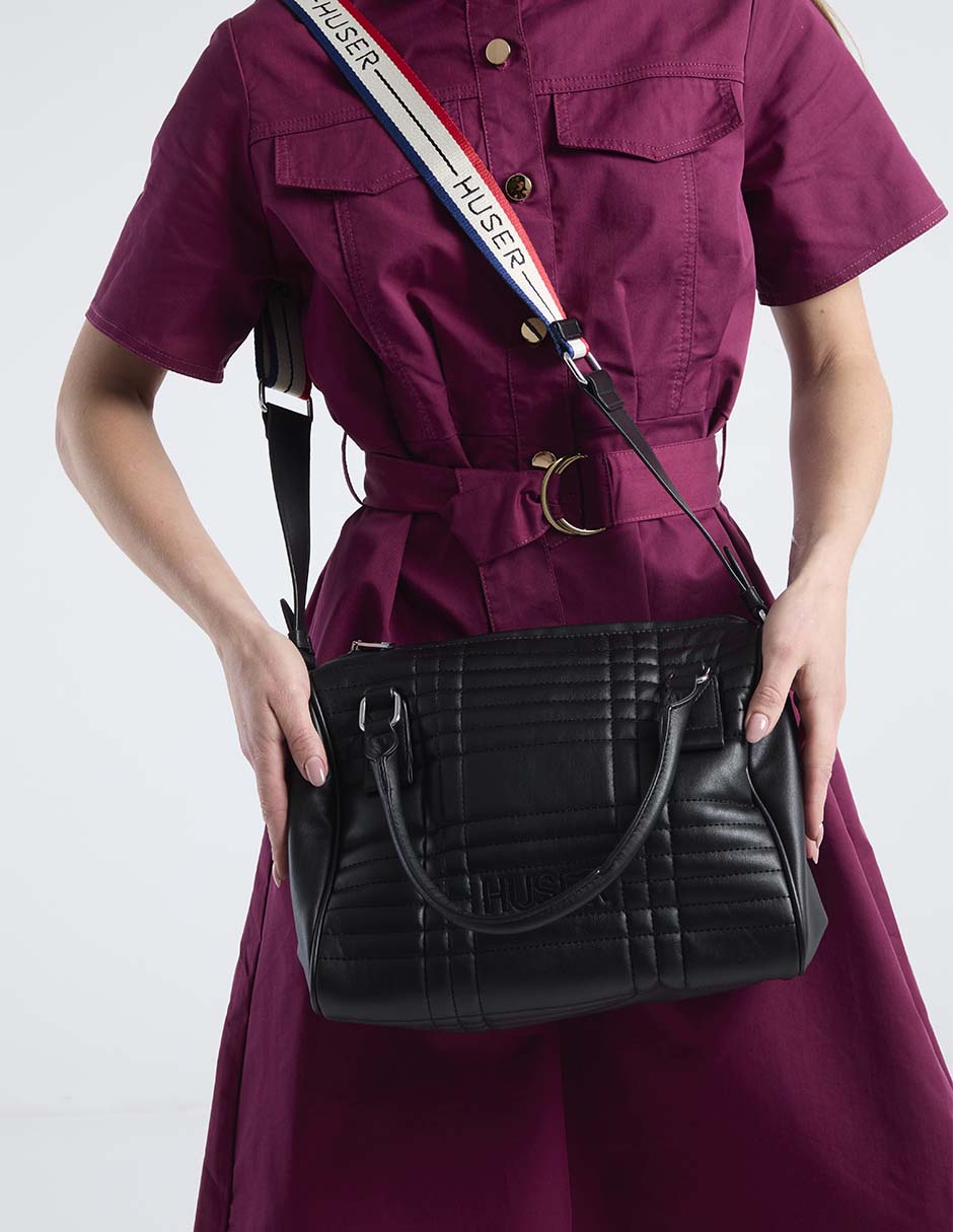 Bolsa satchel Huser Basics para mujer