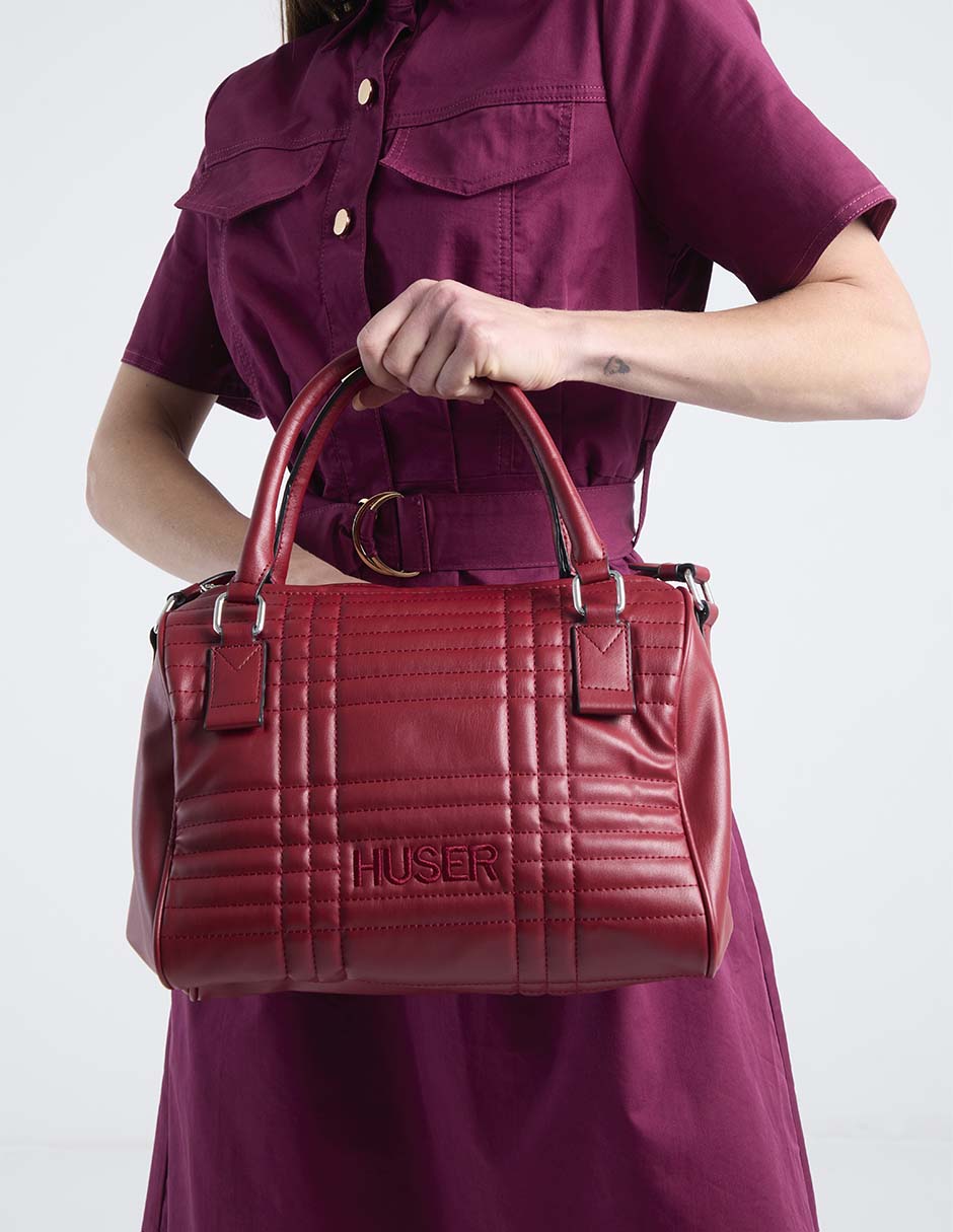 Bolsa satchel Huser Basics para mujer