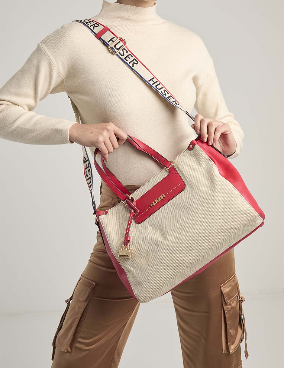 Bolsa satchel Huser Basics para mujer