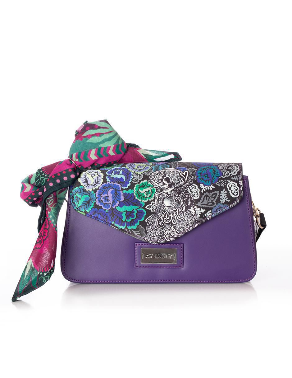 Bolsa flap Ay Güey Catrina Calavera para mujer