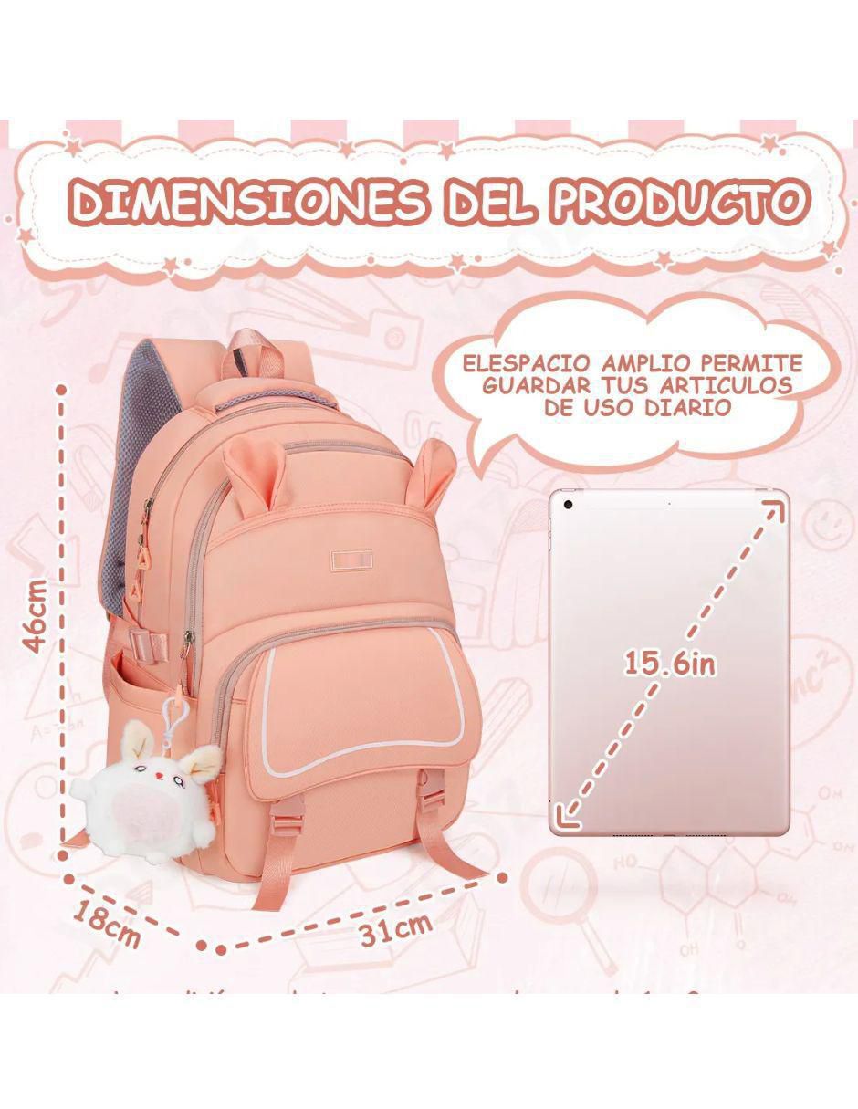 Mochila con portalaptop impermeable para mujer 5