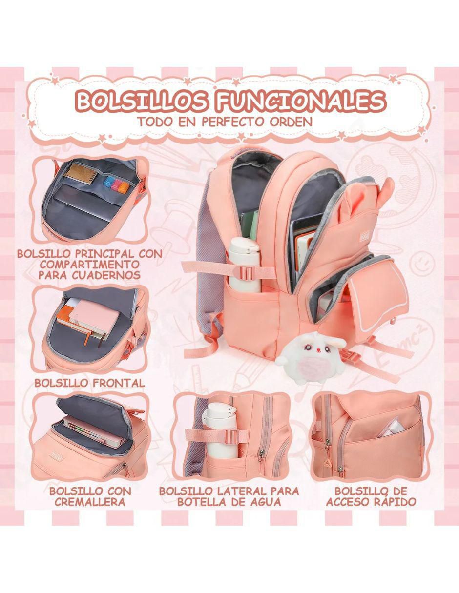 Mochila con portalaptop impermeable para mujer 3