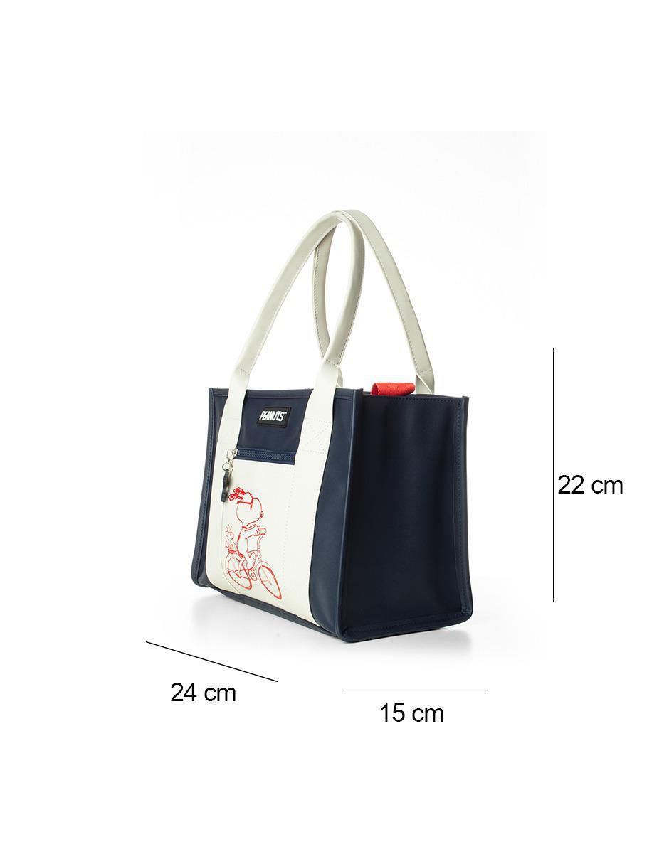 Bolsa tote Est Blue Snoopy para mujer 5