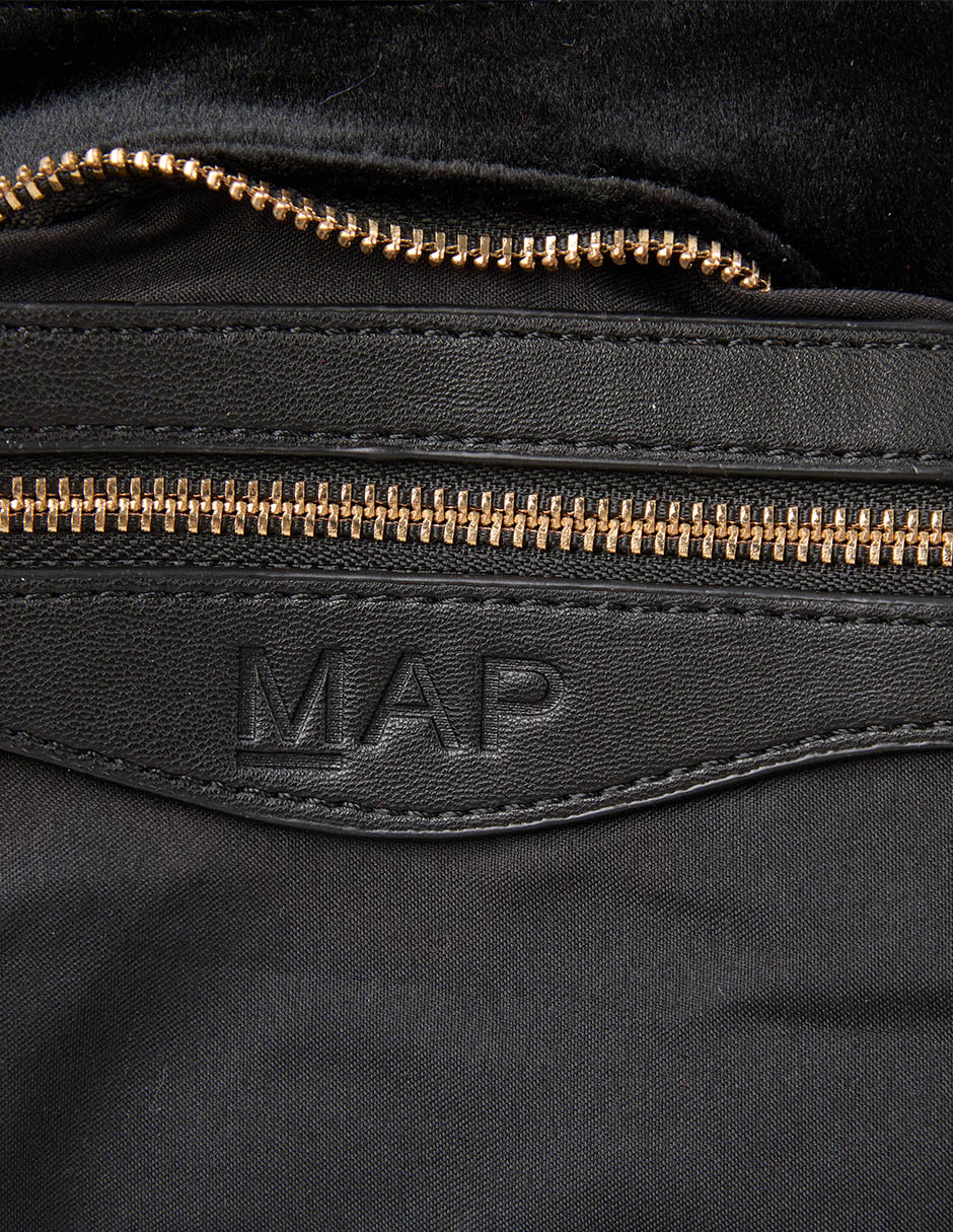 CROSSBODY MAP, NEGRO