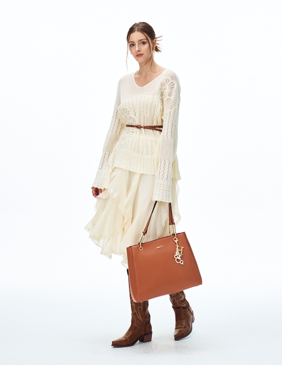 Bolsa satchel Beatrice para mujer 8