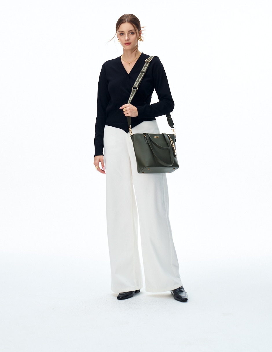 SATCHEL H&CO, VERDE OLIVO
