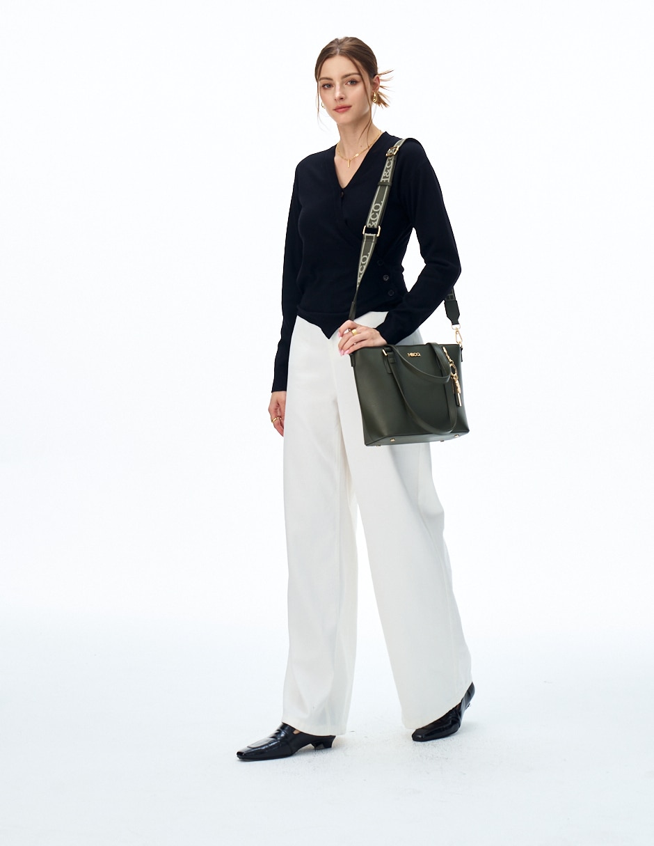 SATCHEL H&CO, VERDE OLIVO