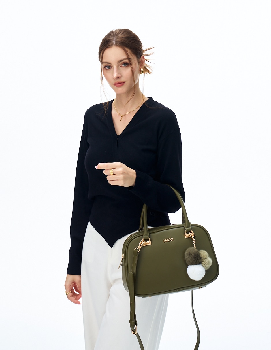 SATCHEL H&CO, VERDE OLIVO