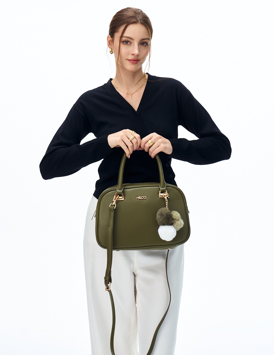 SATCHEL H&CO, VERDE OLIVO