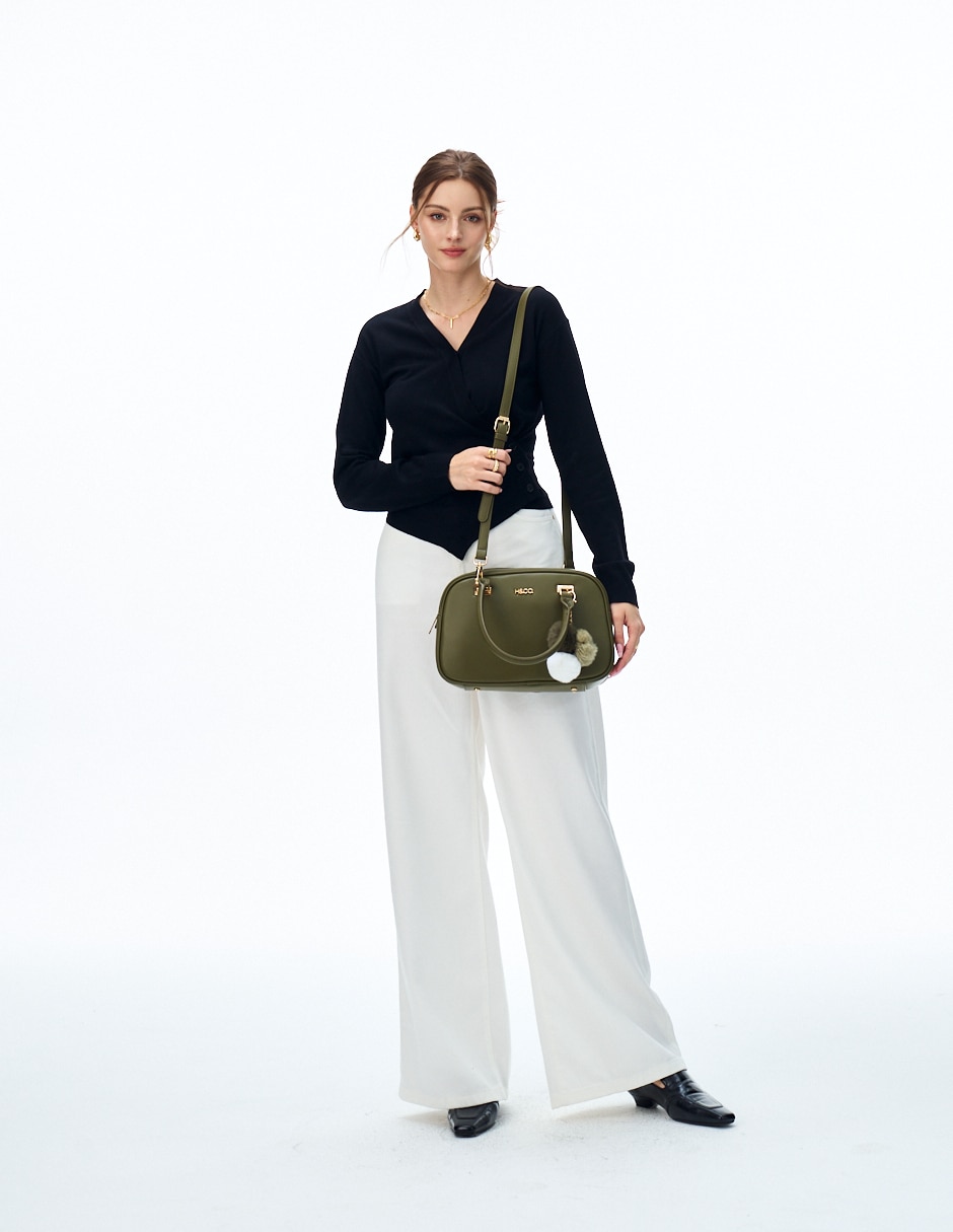 SATCHEL H&CO, VERDE OLIVO