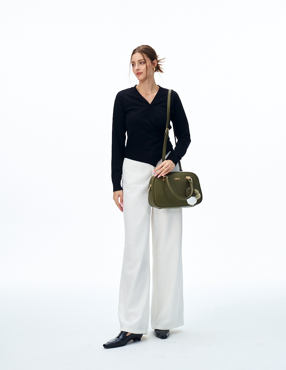 SATCHEL H&CO, VERDE OLIVO