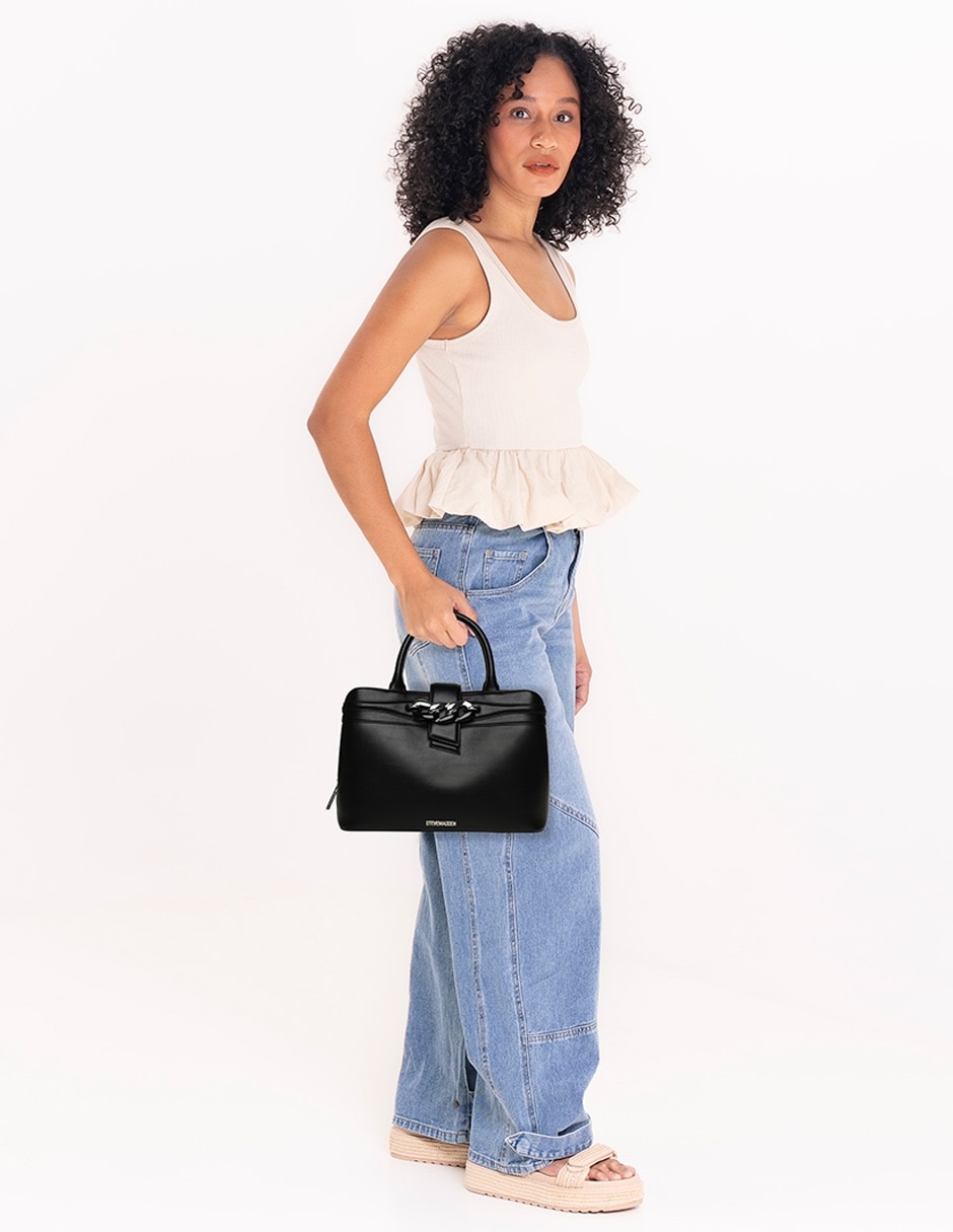 SATCHEL STEVE MADDEN, NEGRO